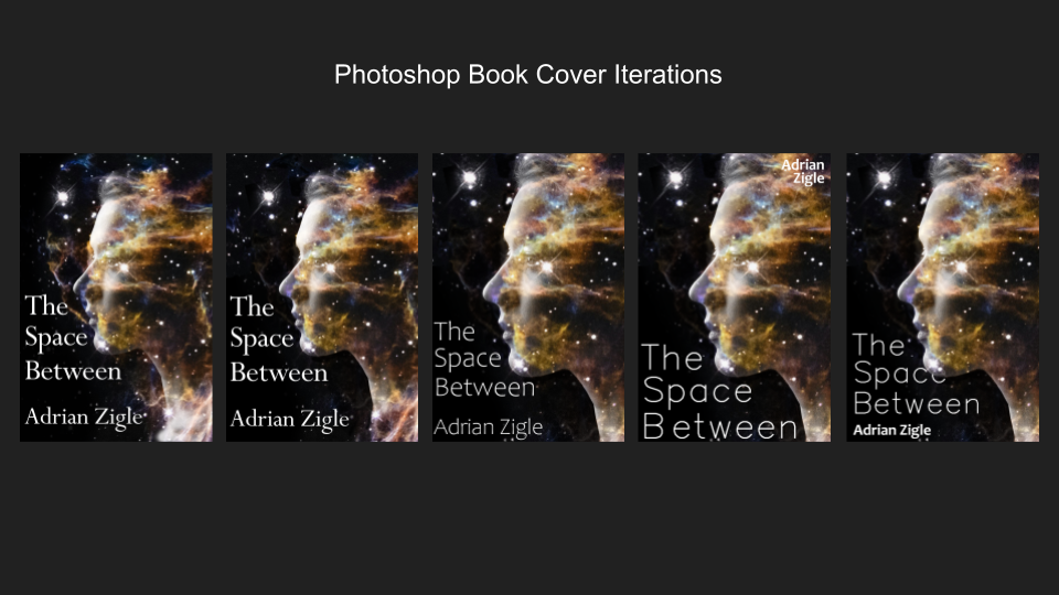 Photoshop Book Cover Iterations