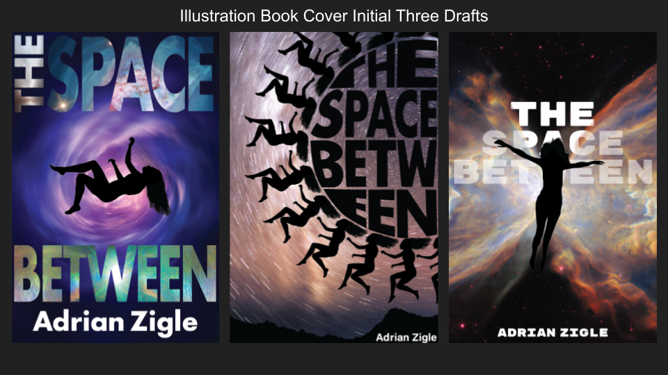 Illustration Book Cover Initial Three Drafts